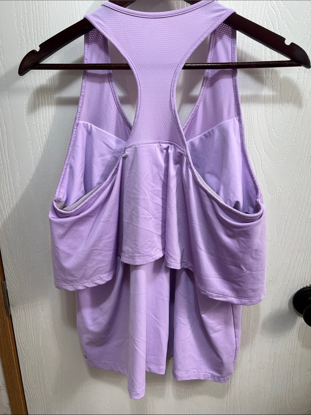 Fabletics Lilac Layered Racerback Tank Top - Picture 3 of 4